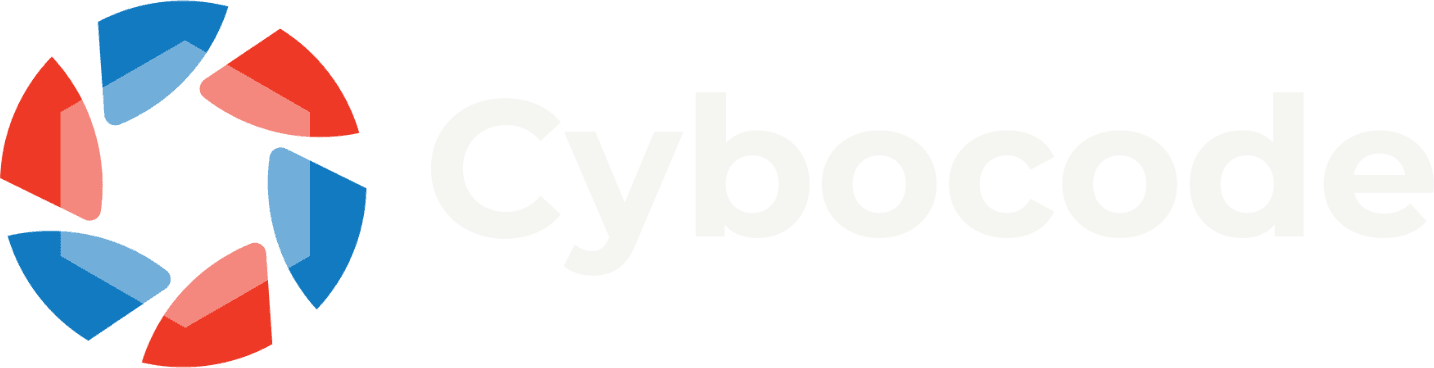Cybocode logo on dark background